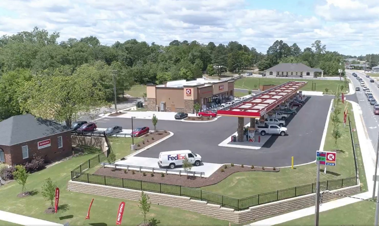 Circle K Main St Landscape completed Circle K Completed