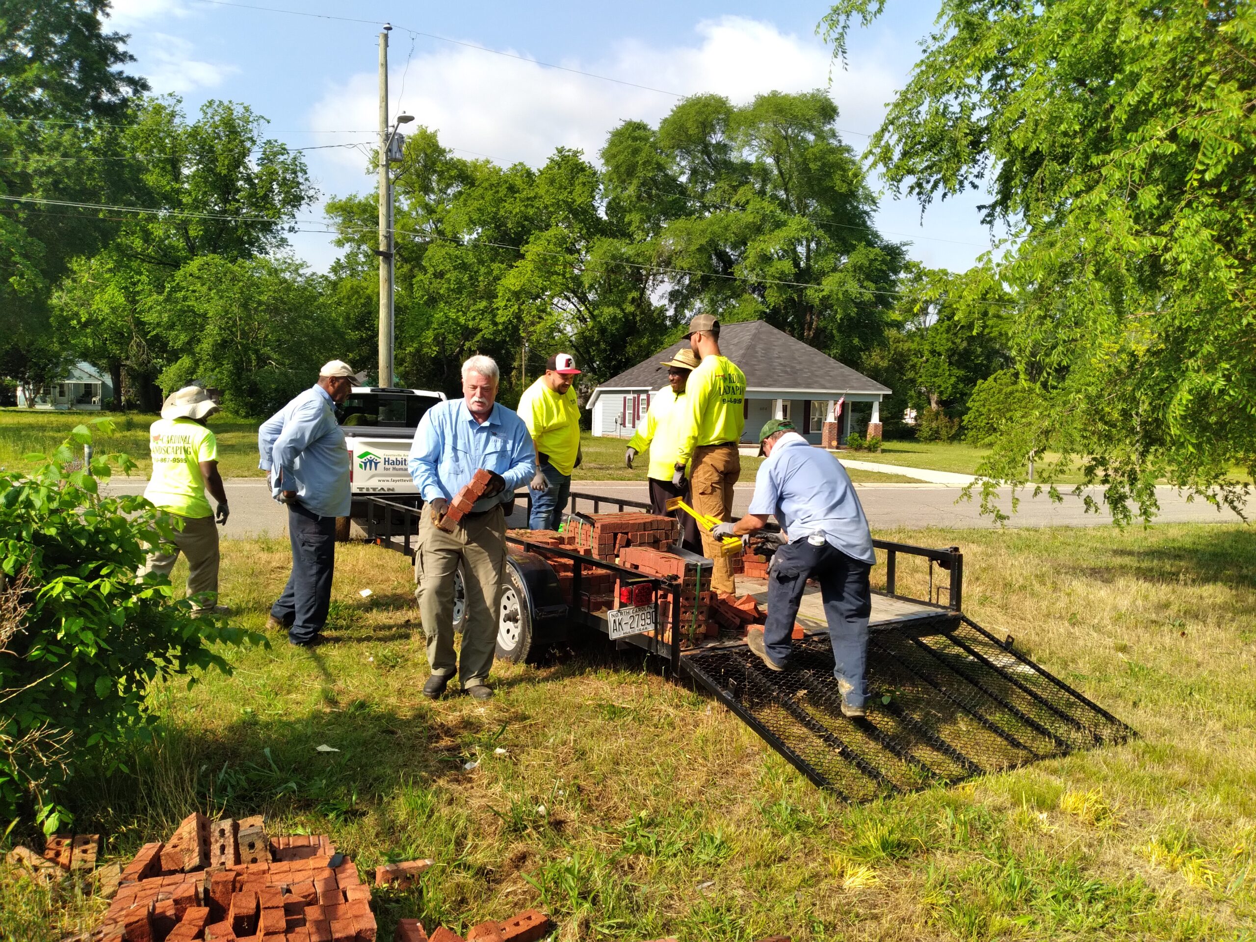 Cardinal Landscaping Community Service at Habitat for Humanity