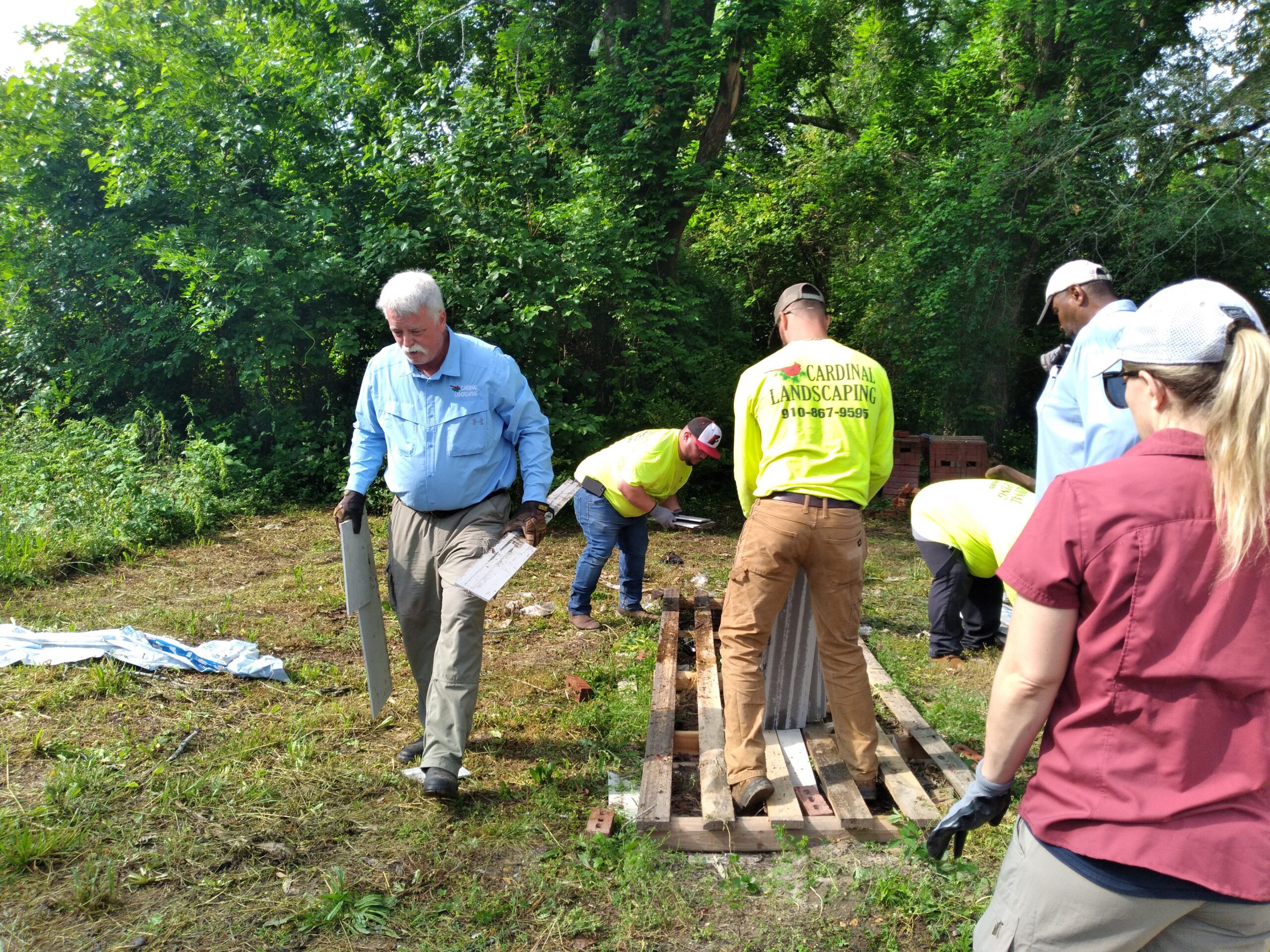 Cardinal Landscaping Community Service at Habitat for Humanity