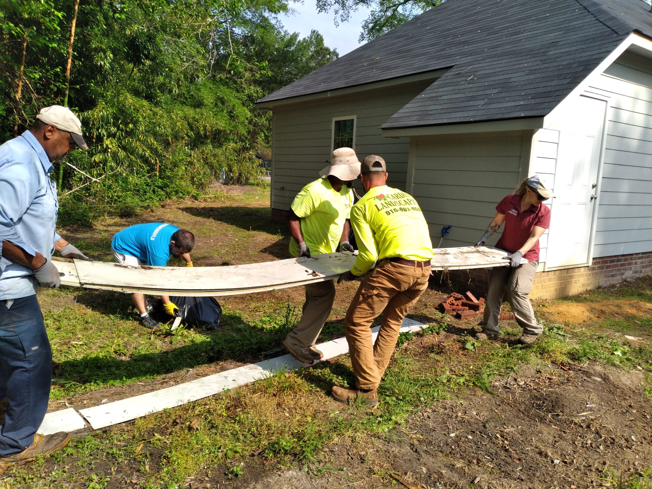 Cardinal Landscaping Community Service at Habitat for Humanity