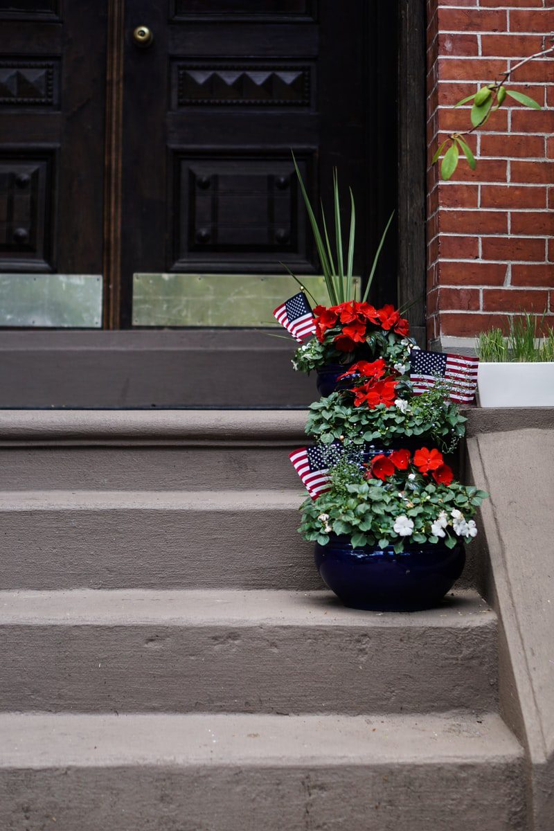 Container Gardening on steps